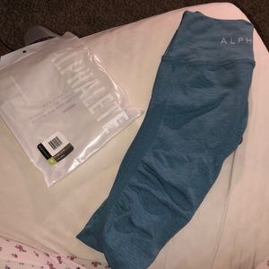 Alphalete storm blue aero leggings(RESERVED)